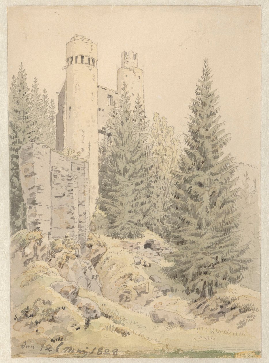 A „The Ruin” költségkimutatás Bilinában alkotó: Caspar David Friedrich
