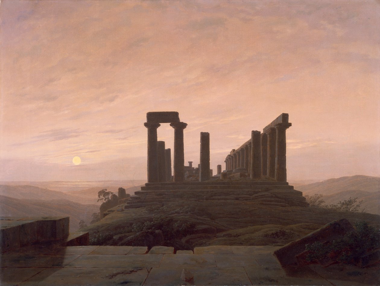 Juno temploma Agrigentóban, Caspar David Friedrich (1774-1840). alkotó: Caspar David Friedrich