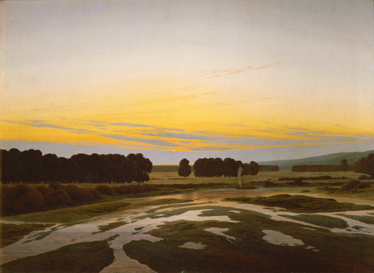 A nagy rezervátum Drezda közelében alkotó: Caspar David Friedrich