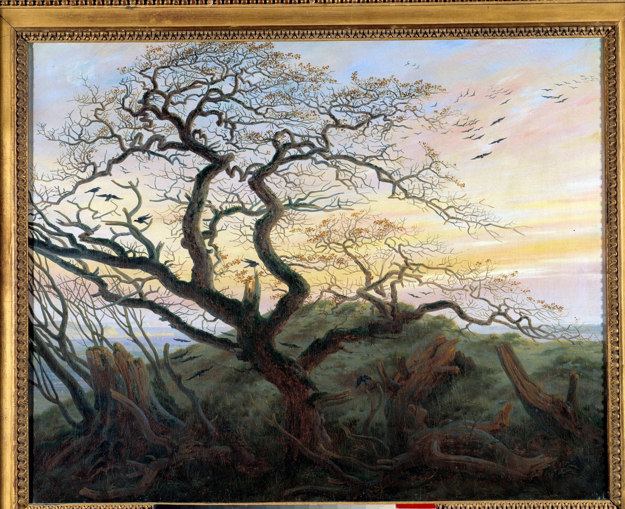 A fa varjakkal. Friedrich Caspar David (1774-1840) festménye alkotó: Caspar David Friedrich