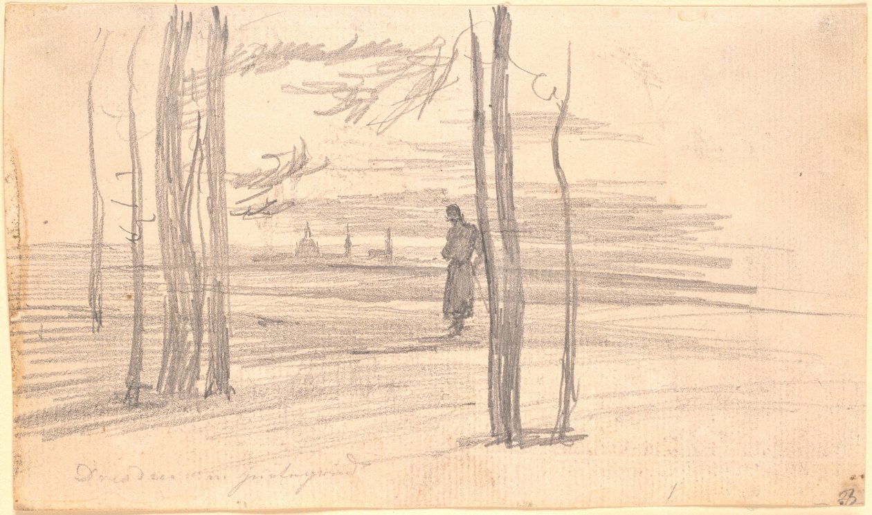 Kilátás Drezdára alkotó: Caspar David Friedrich