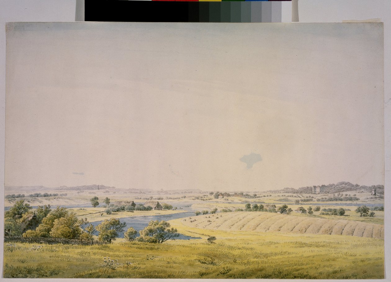 "Putbus és környéke Németországban" (Putbus nézet) Akvarell: Caspar David Friedrich (1774-1840) 1824-1825 Puskin Múzeum Moszkva alkotó: Caspar David Friedrich