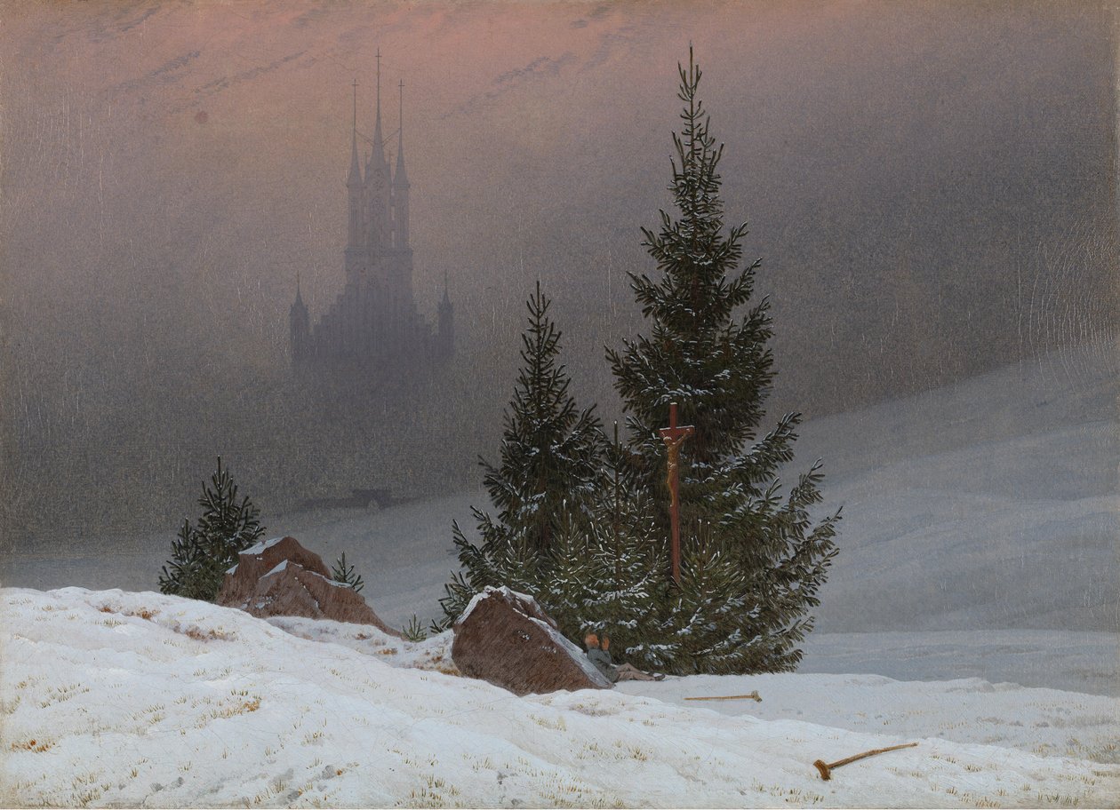 Téli táj, 1811 körül (olaj, vászon) alkotó: Caspar David Friedrich
