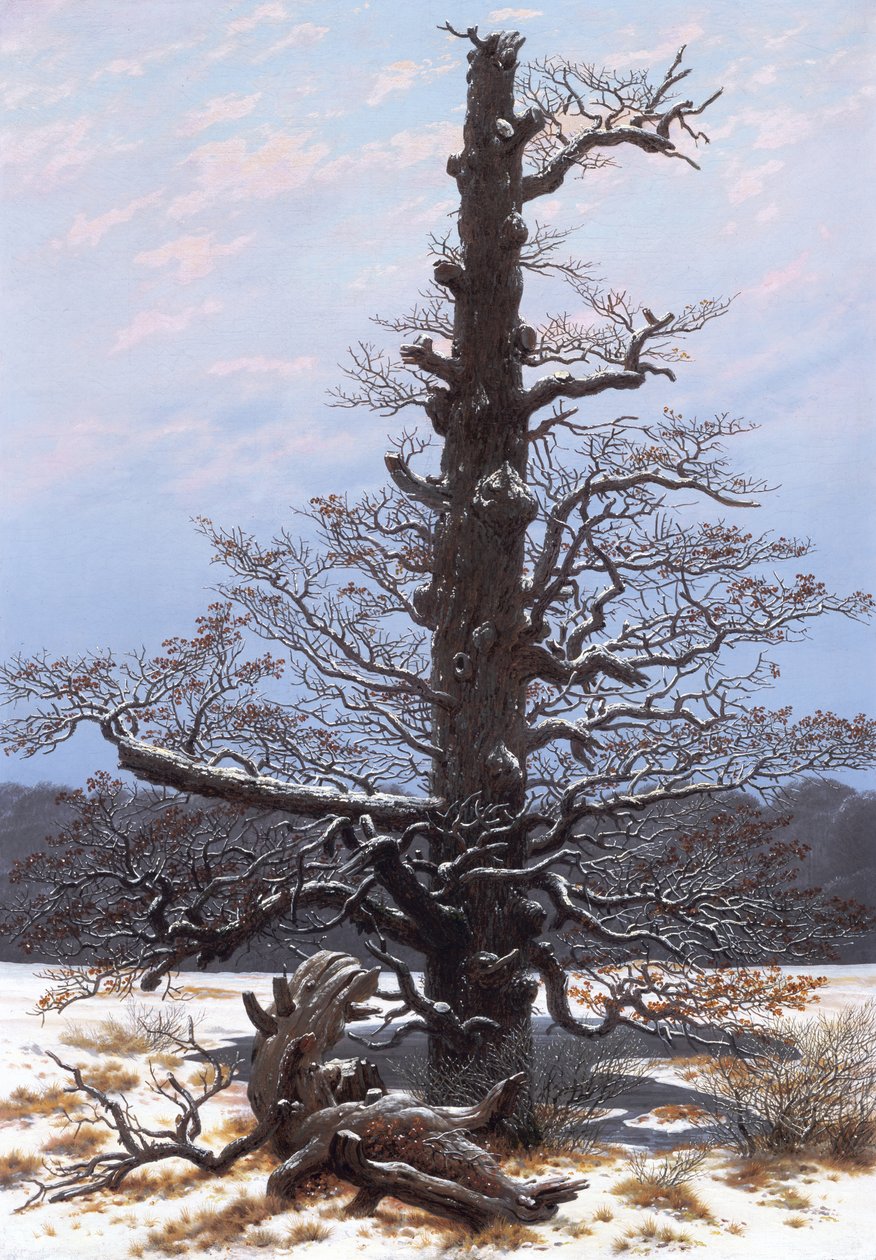 Téli táj (csupasz fa) alkotó: Caspar David Friedrich