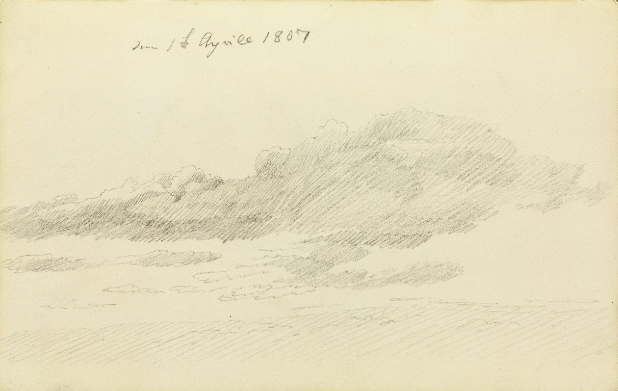 Felhő tanulmány alkotó: Caspar David Friedrich