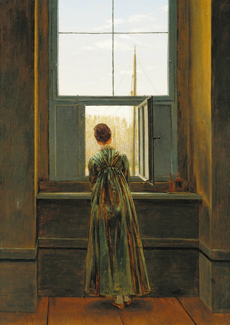Nő az ablakban, 1822 alkotó: Caspar David Friedrich