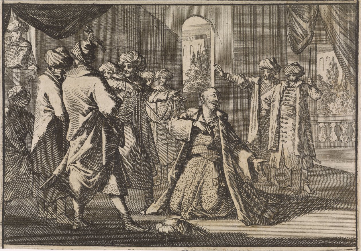Fakardin emír IV. Murat szultán életéért könyörög, 1633 alkotó: Caspar Luyken (attributed to)