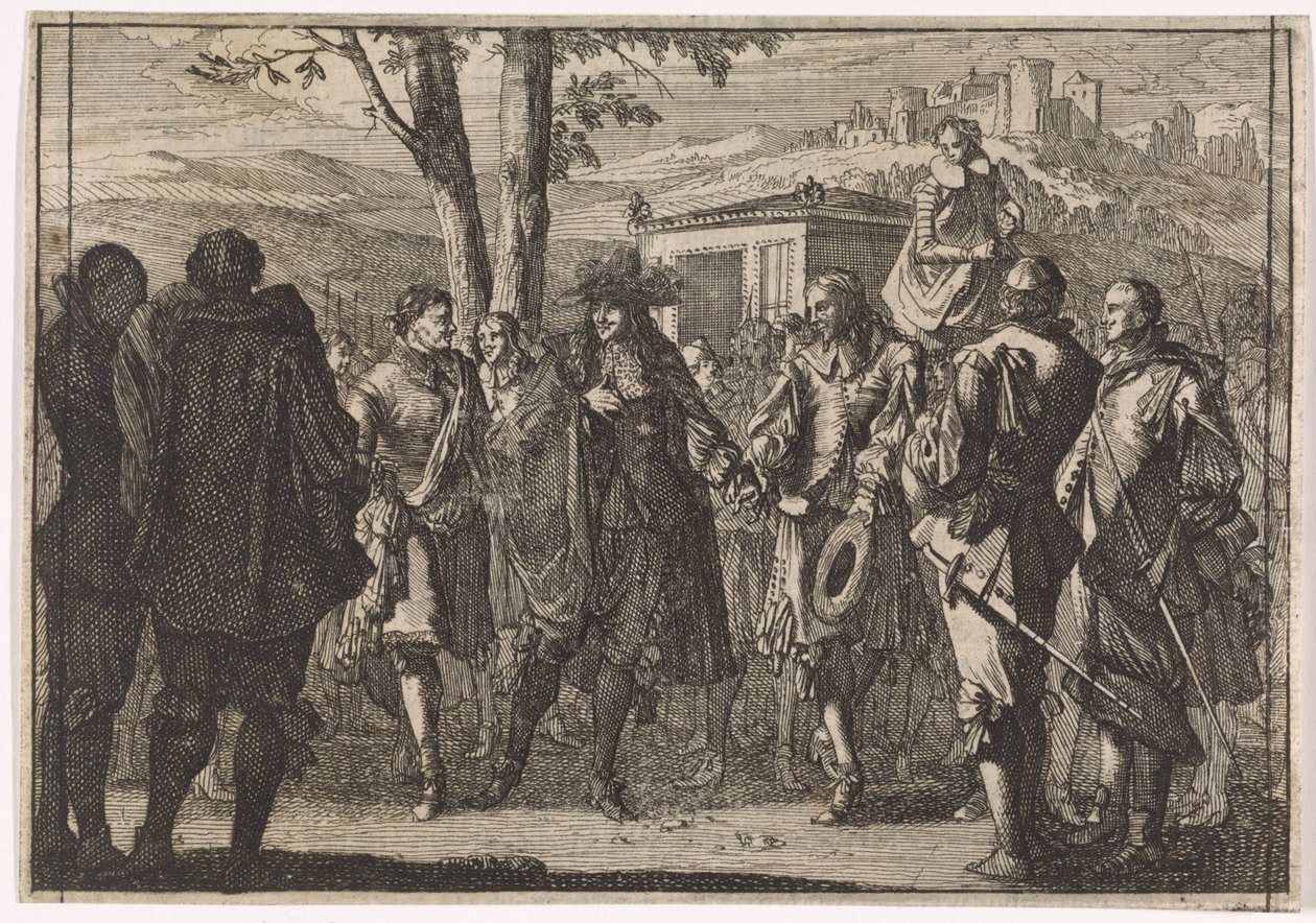 I. Károly angol királyt az angol katonák elfogják, 1647 alkotó: Caspar Luyken (attributed to)