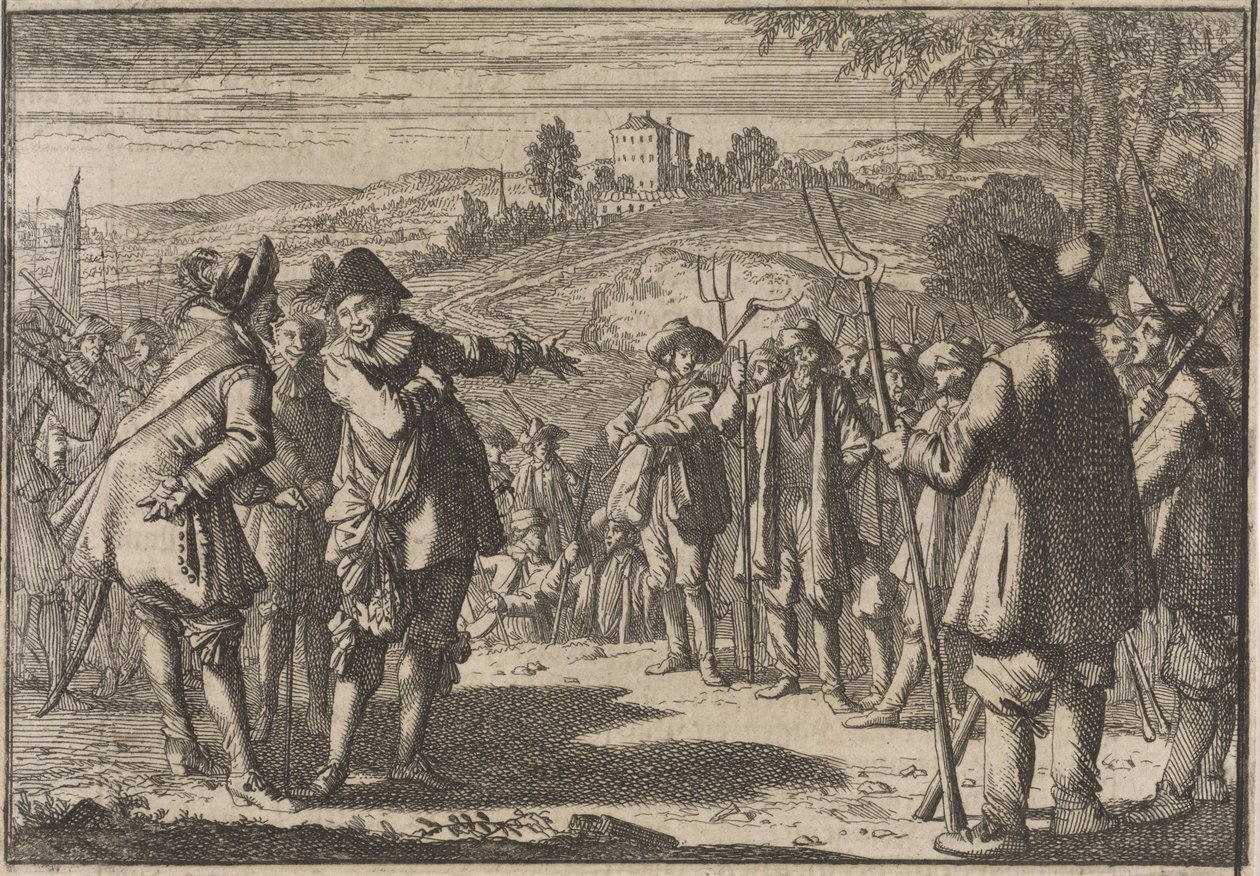 Az angol parasztok lázadása, 1645 alkotó: Caspar Luyken (attributed to)