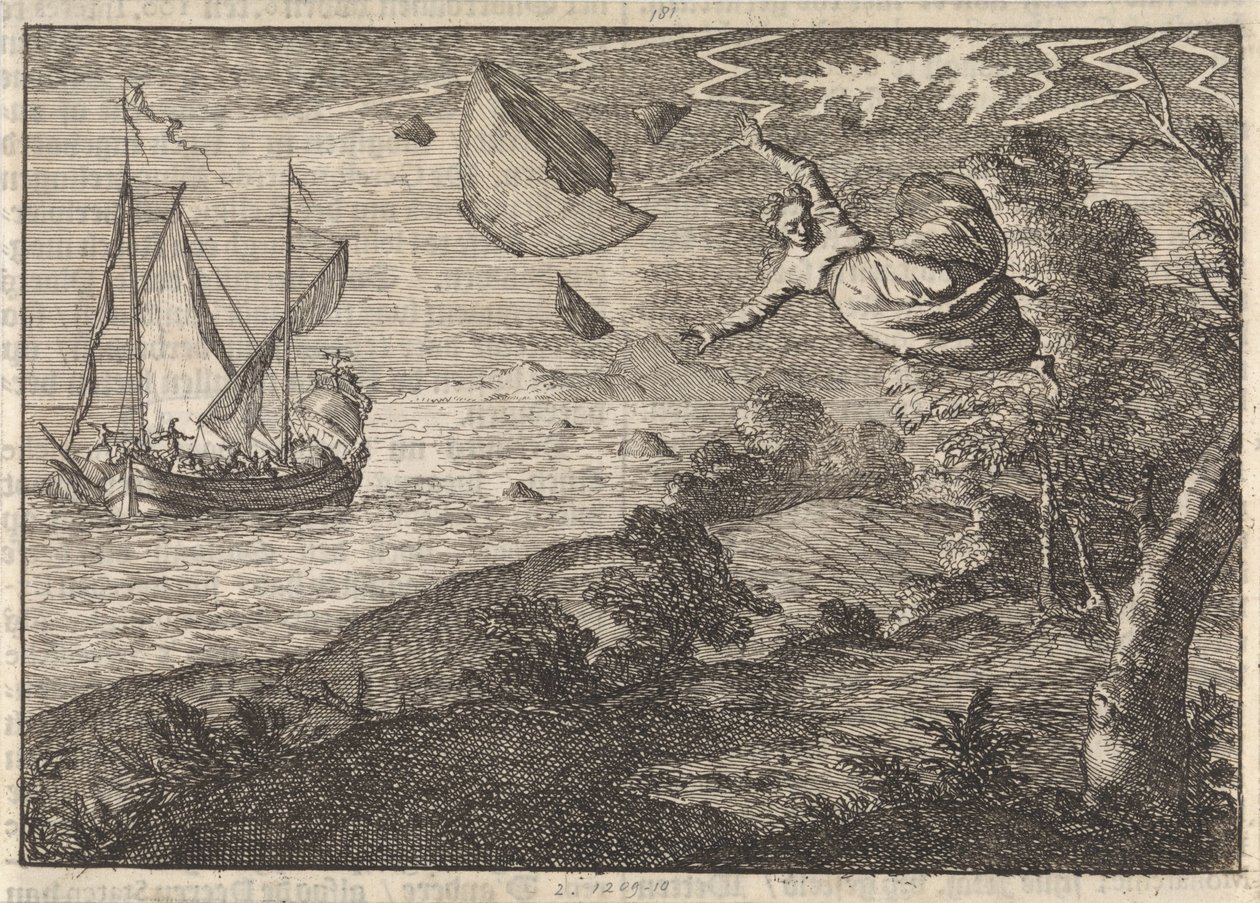 Heves szél Malmö partján, 1679 alkotó: Caspar Luyken