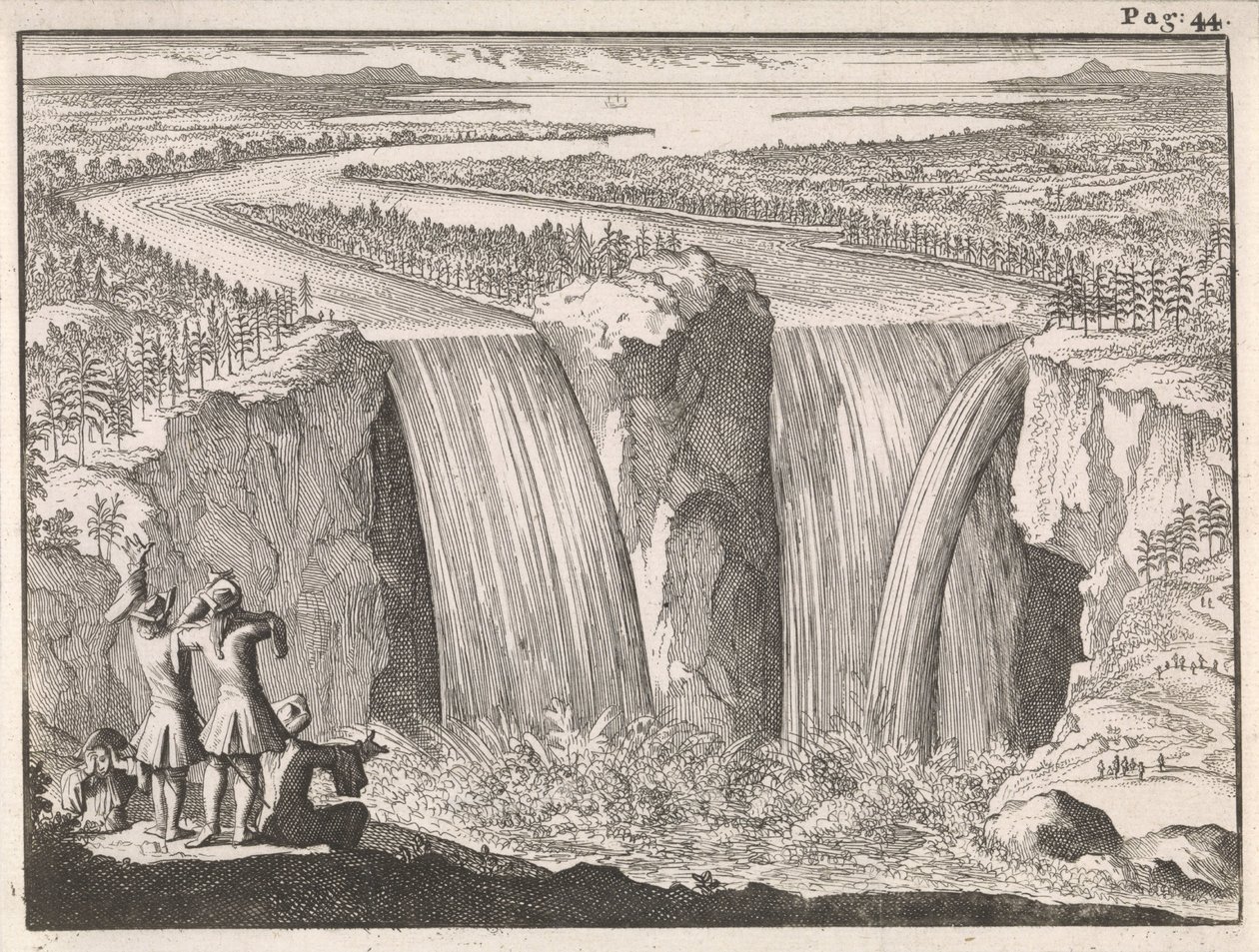 Niagara-vízesés alkotó: Caspar Luyken
