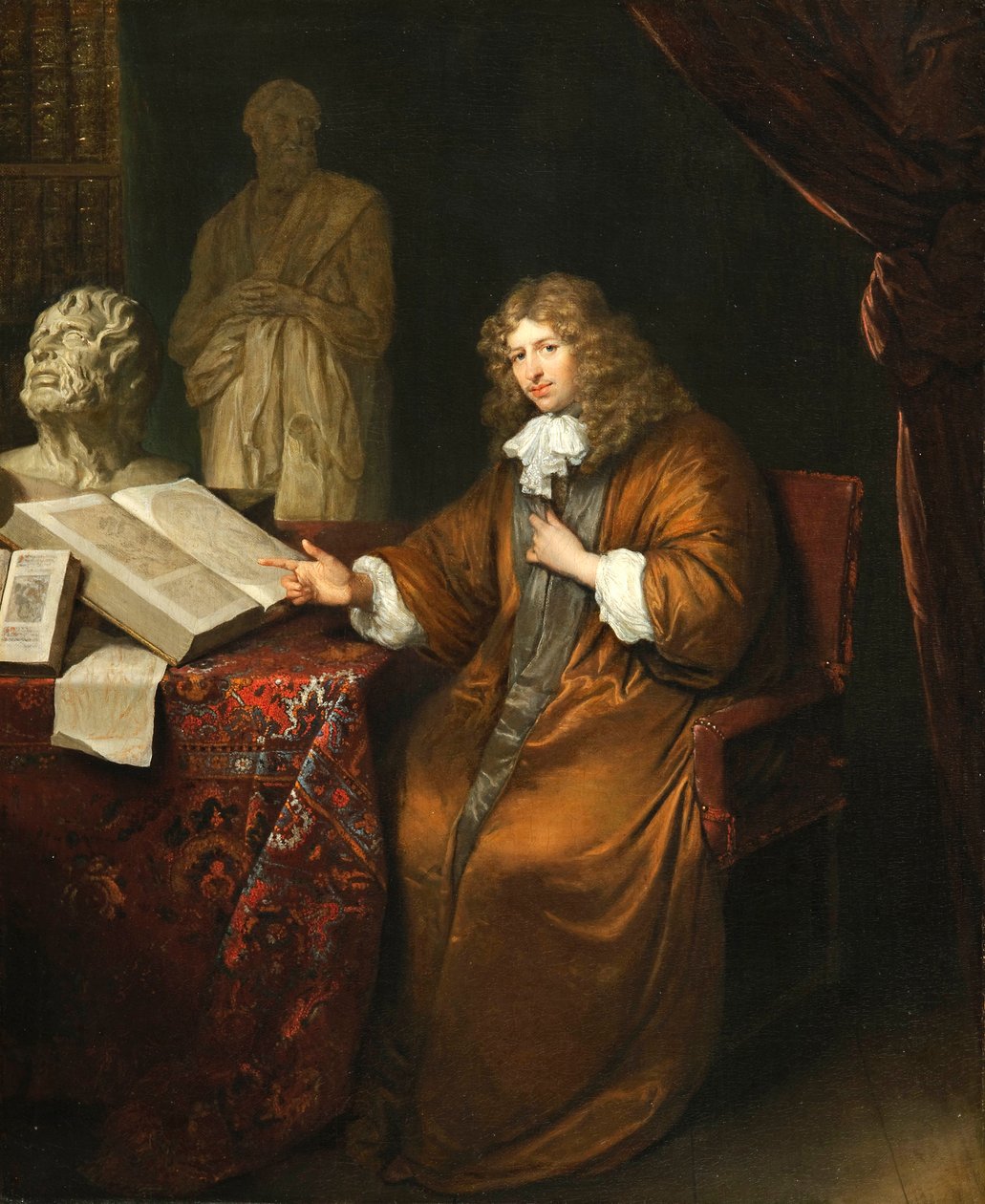 ""Abraham van Lennep portréja (1627-1678)" (Abraham van Lennep gyűjtő portréja) Peinture de Caspar Netscher (1639-1684) alkotó: Caspar Netscher