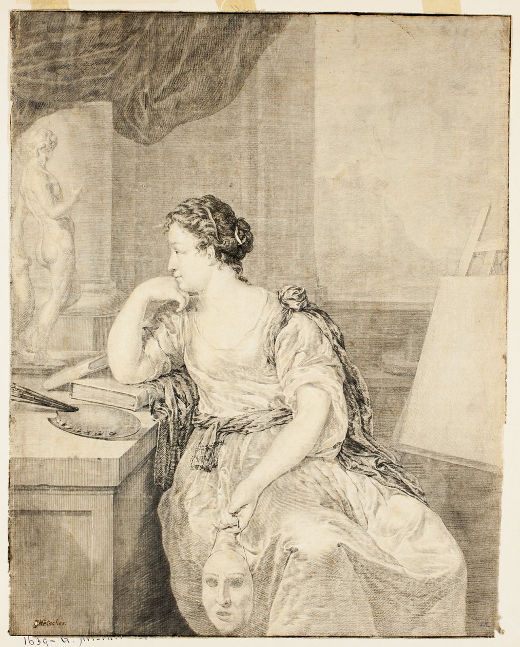 Madame de Poullain portréja alkotó: Caspar Netscher