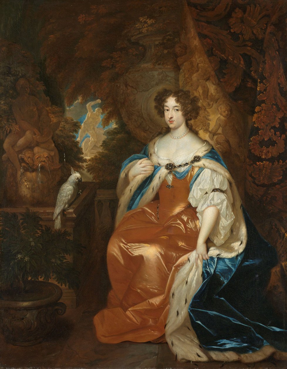 Stuart Mária, III. Vilmos herceg feleségének portréja, c. 1683 alkotó: Caspar Netscher