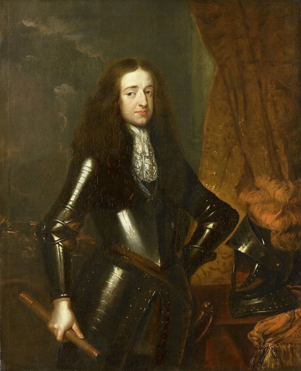 III. Willem (1650-1702), Orange hercegének és 1689 óta angol királynak portréja alkotó: Caspar Netscher