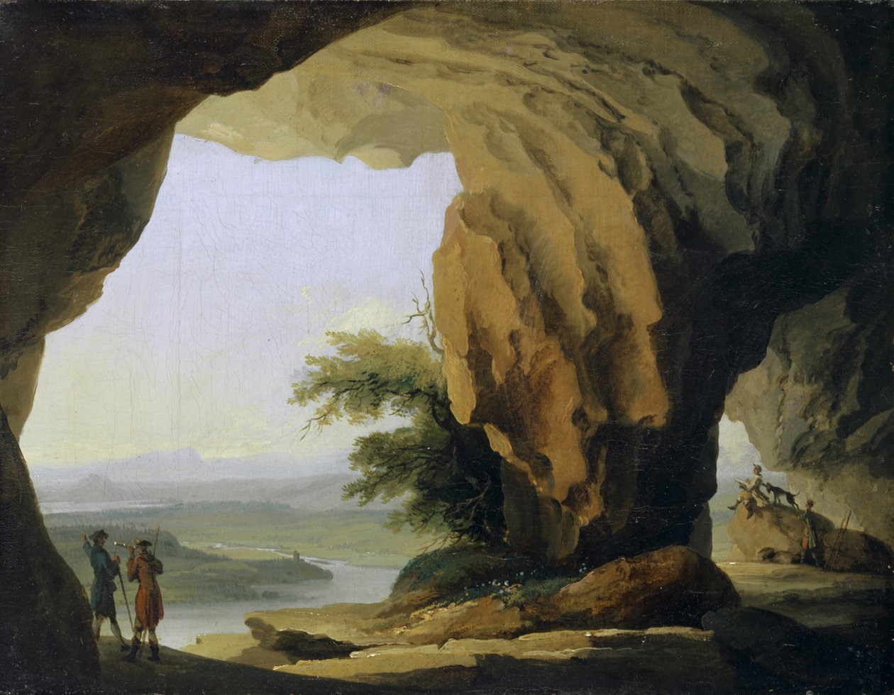 Táj a Beatus-barlanggal, 1774-77 körül alkotó: Caspar Wolf