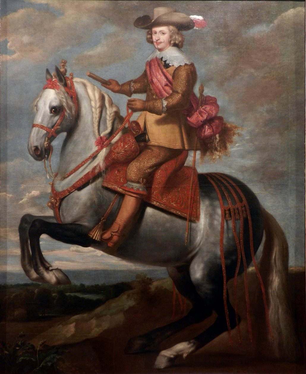 Infante Ferdinánd osztrák bíboros lovas portréja alkotó: Caspar de Crayer