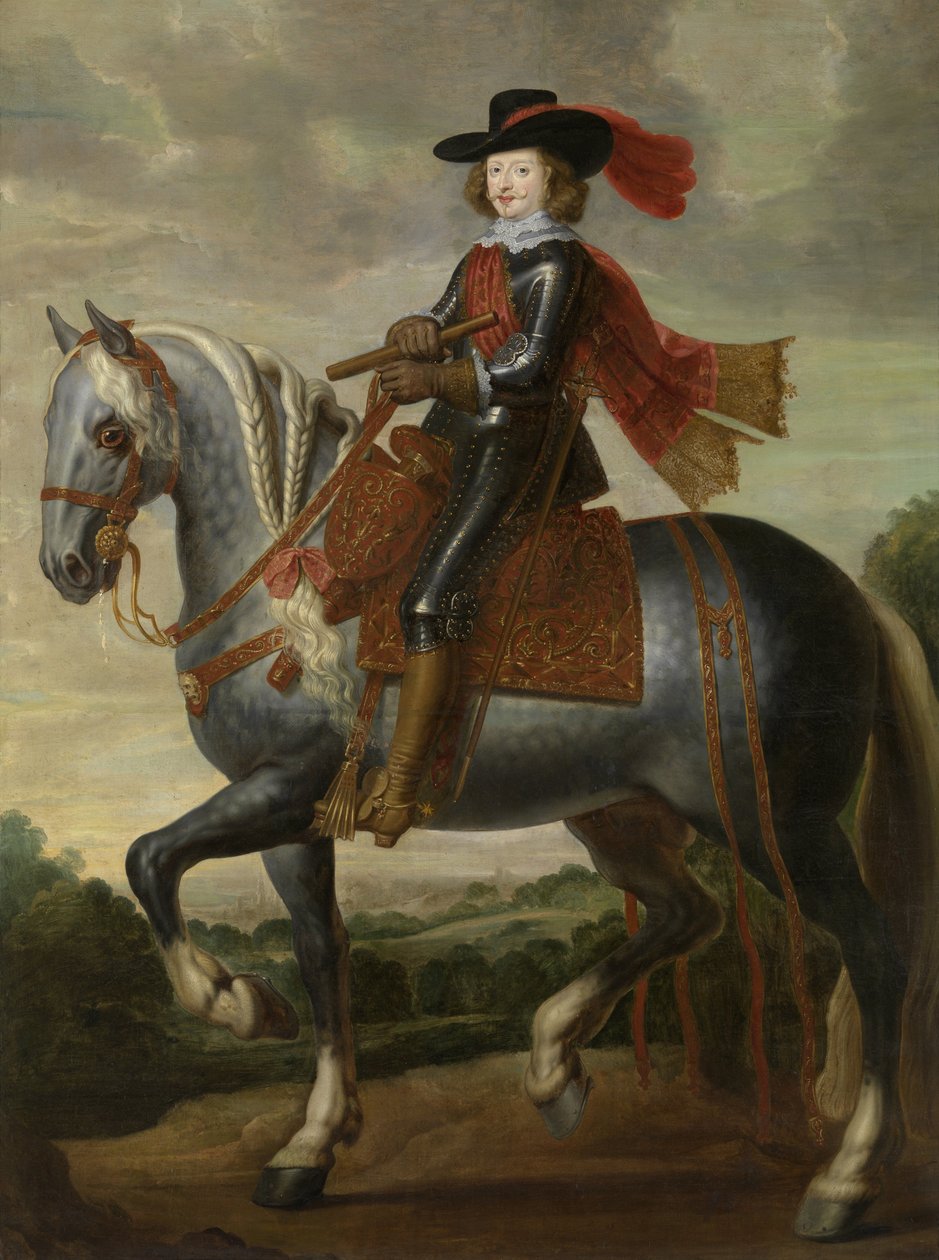Infante Ferdinánd osztrák bíboros lovas portréja, 17. század első harmada. alkotó: Caspar de Crayer