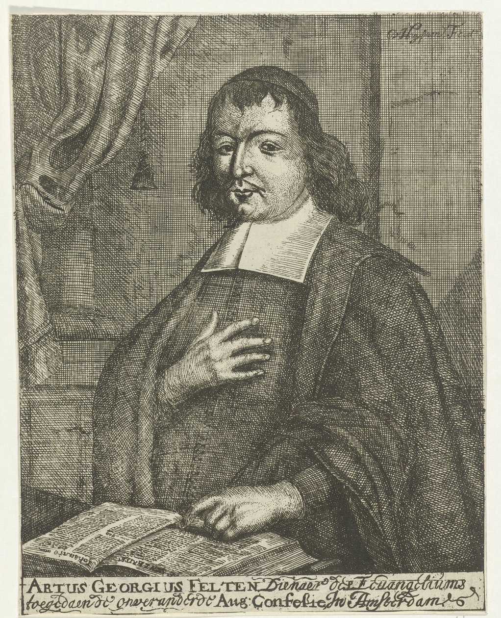 Artus Georg Velten portréja alkotó: Caspar van Huysum