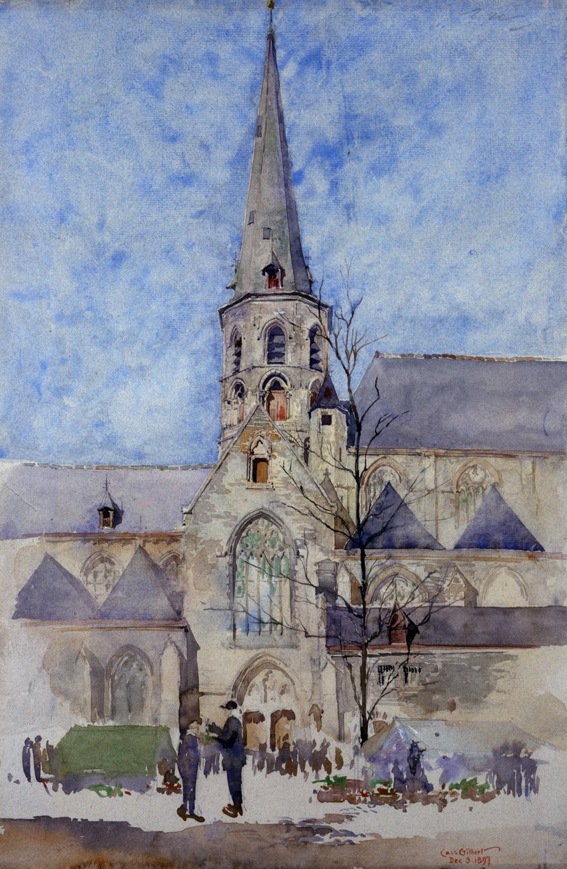 St. Jacques piacnapi templom, Gent, Belgium, 1897. alkotó: Cass Gilbert