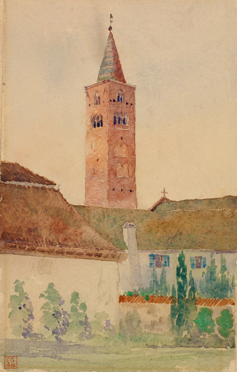 Templomtorony, Olaszország, 1898. alkotó: Cass Gilbert