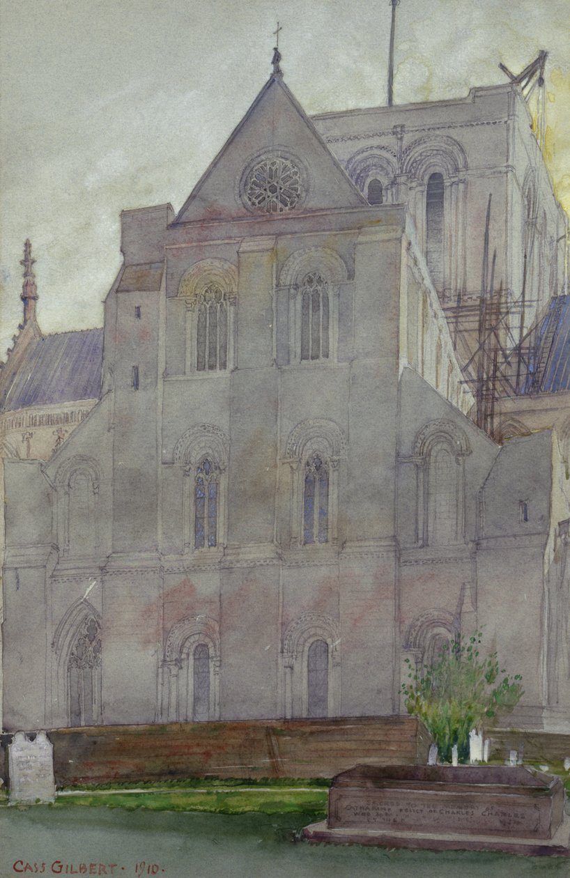 North Transept, Winchester Cathedral, Anglia, 1910. alkotó: Cass Gilbert