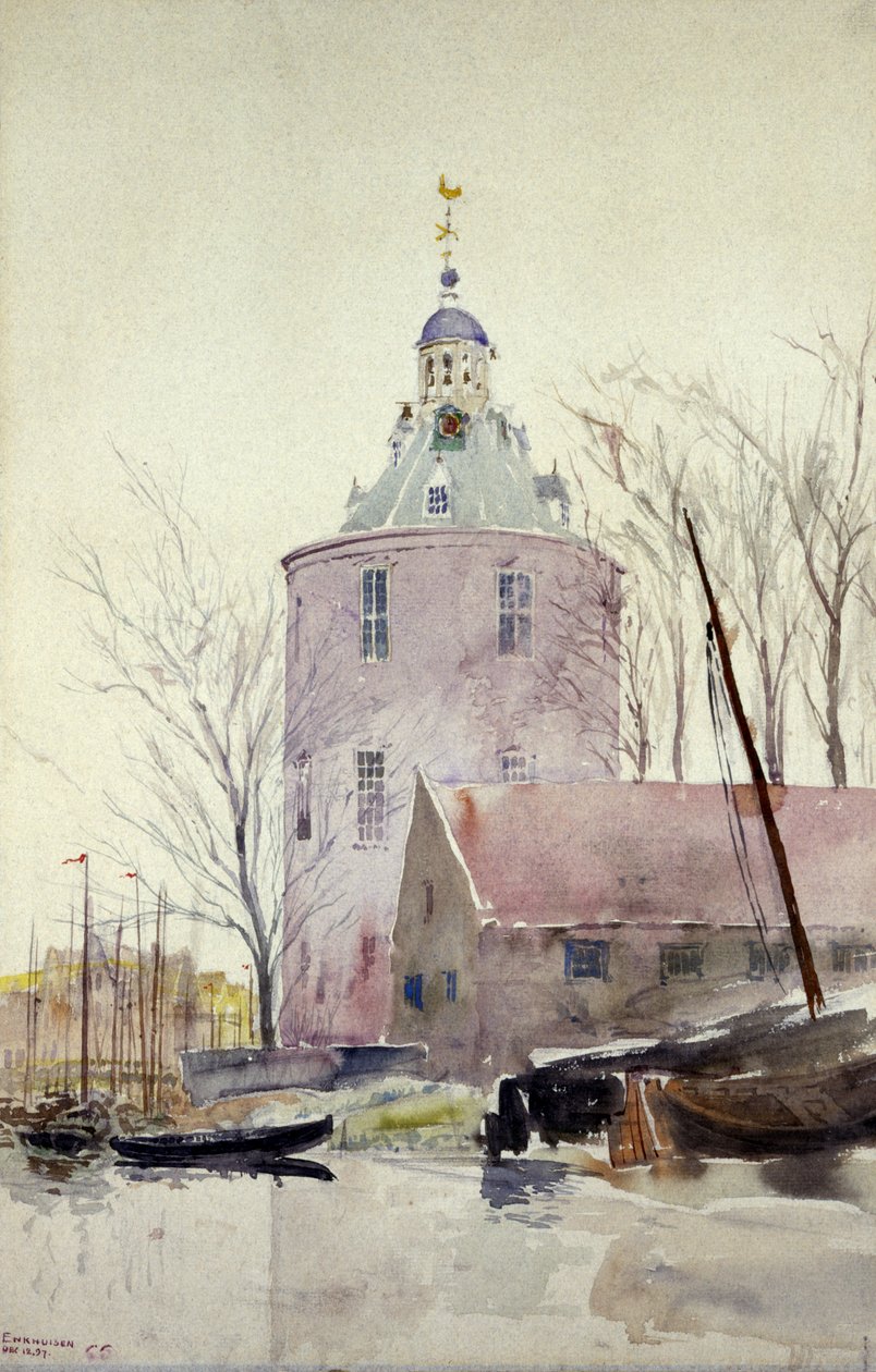 Torony Enkhuisenben, Hollandiában, 1897. alkotó: Cass Gilbert