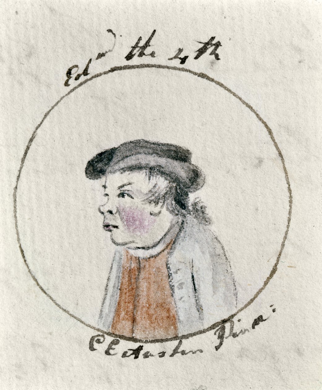 IV. Edward, 1790 körül (toll, tinta és WC papíron) alkotó: Cassandra Austen