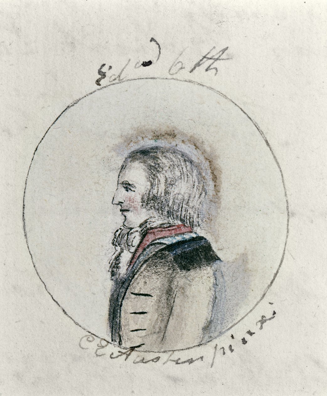 VI. Edward (1537-53), 1790 körül (toll, tinta és WC papíron) alkotó: Cassandra Austen