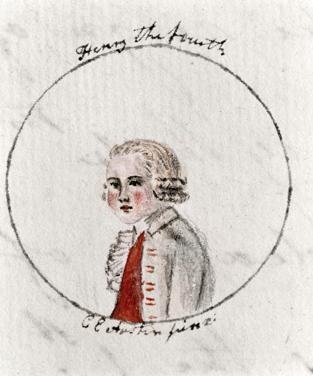 IV. Henrik, 1790 körül (toll, tinta és WC papíron) alkotó: Cassandra Austen