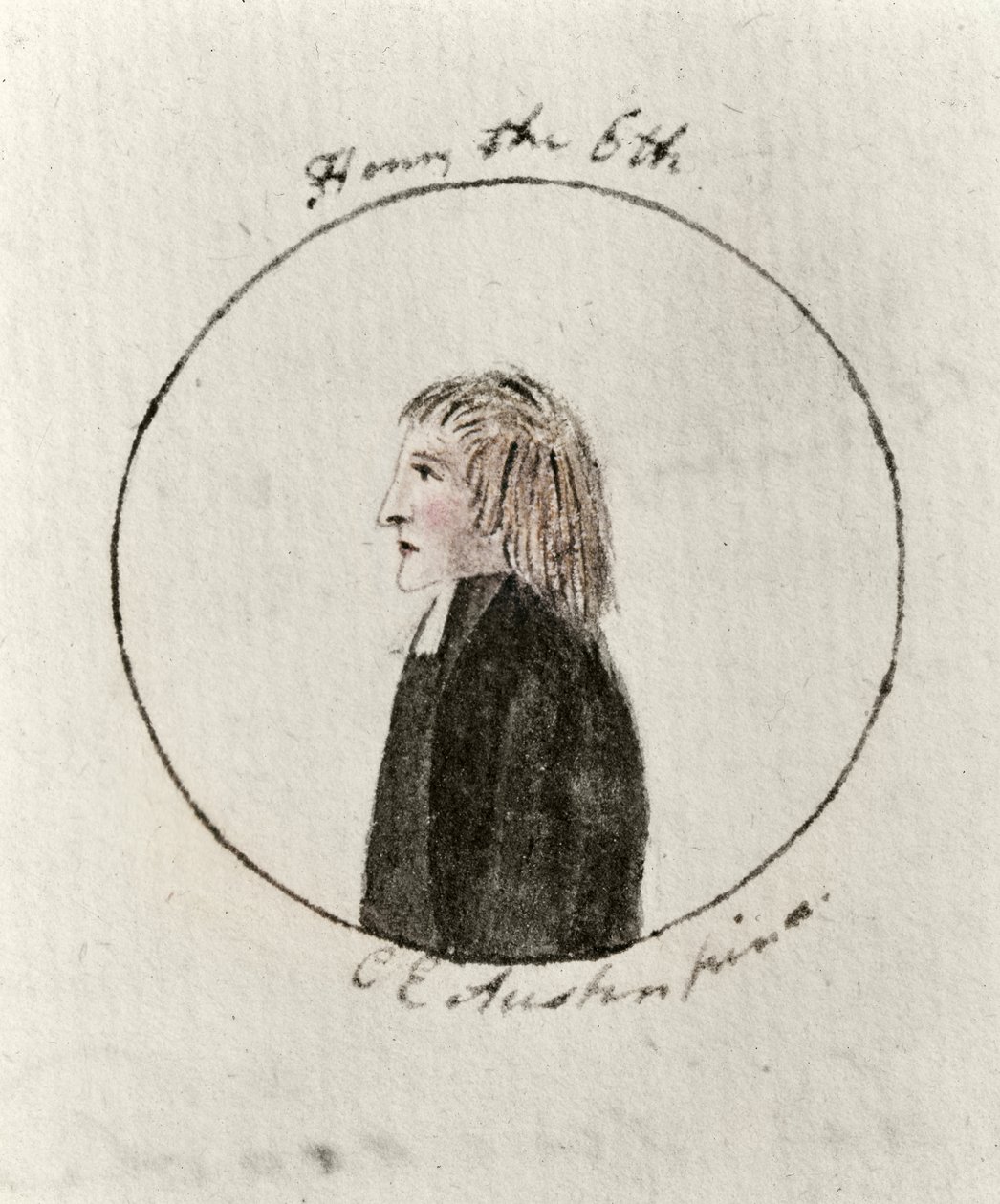 VI. Henrik, 1790 körül (toll, tinta és WC papíron) alkotó: Cassandra Austen