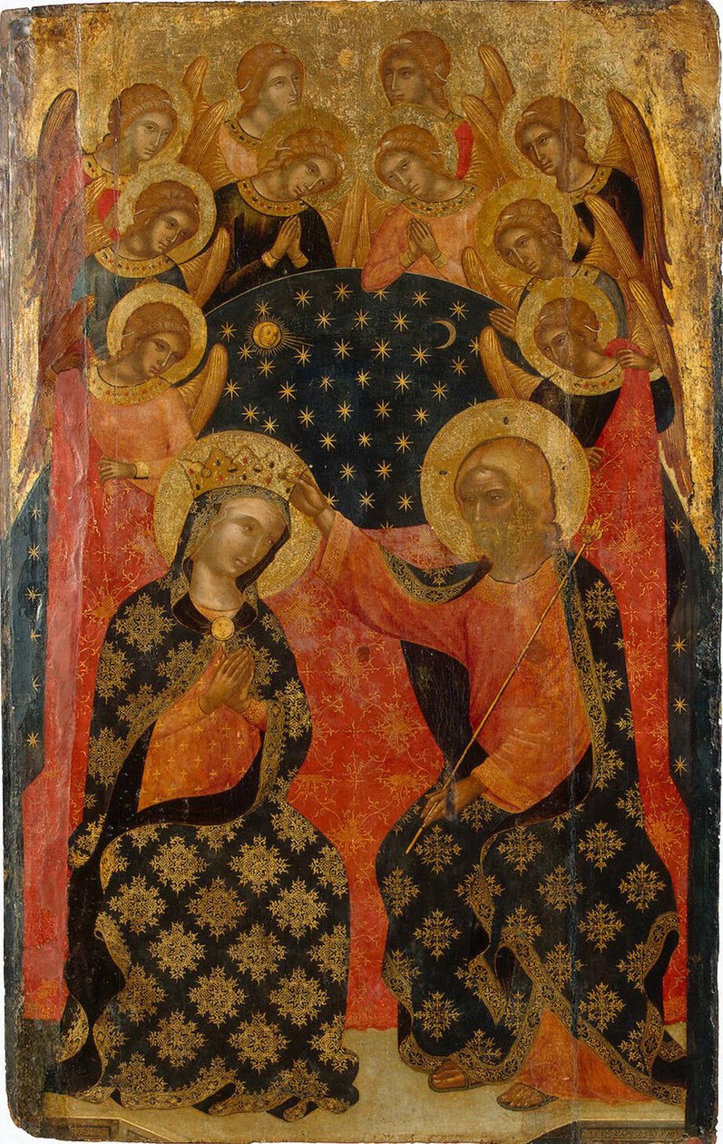 Szűzanya koronázása, 1360-as évek alkotó: Caterino Veneziano I
