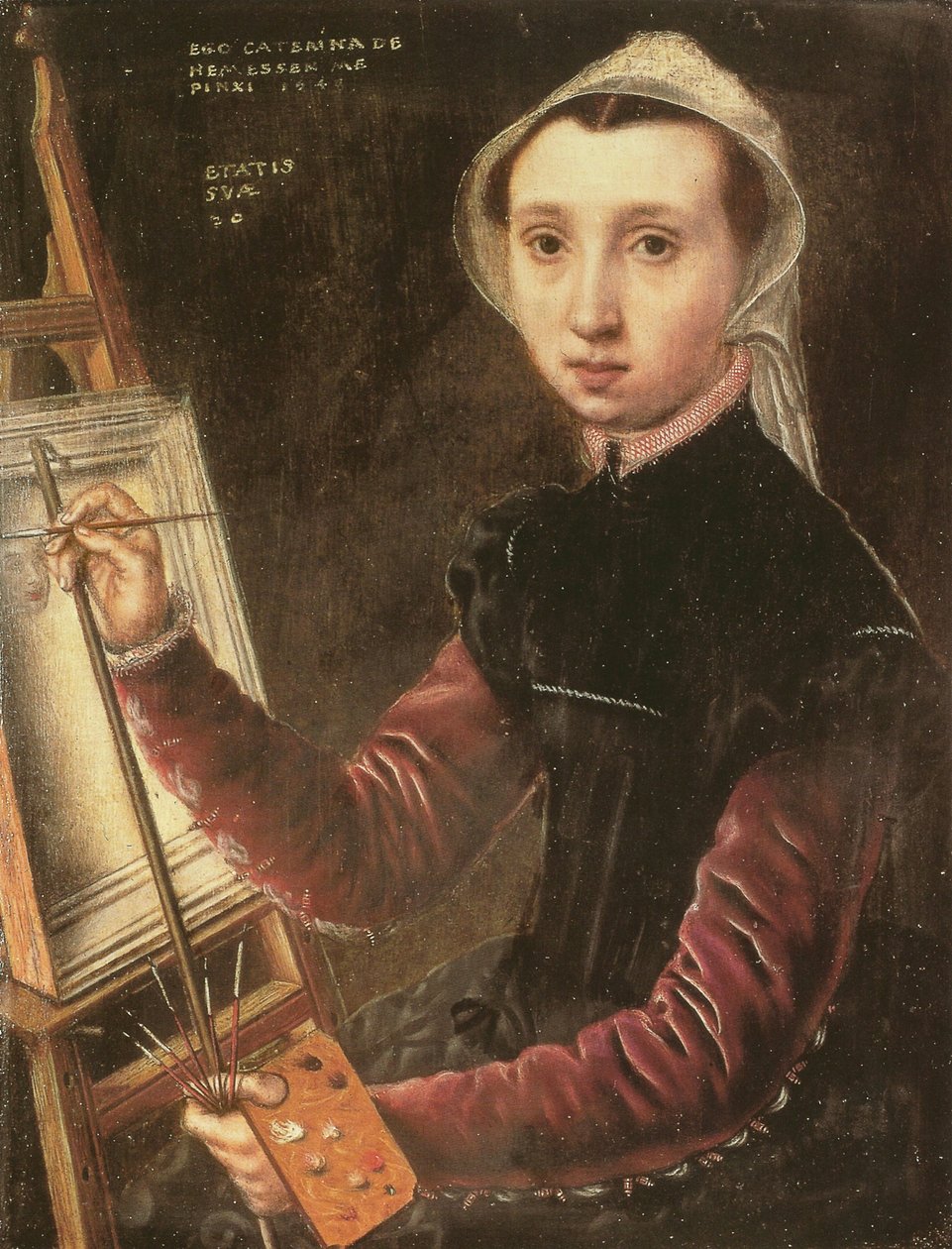 Önarckép alkotó: Catharina van Hemessen
