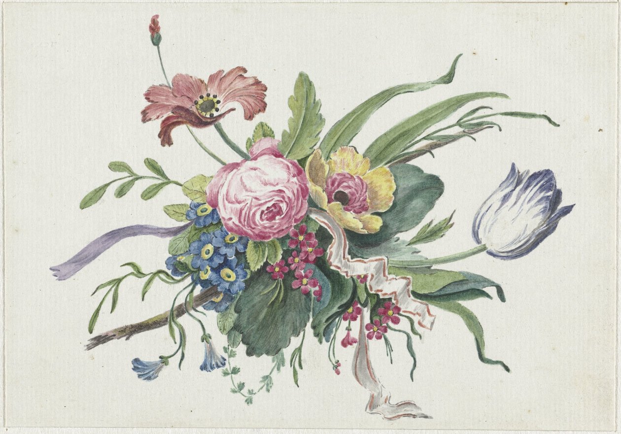 Virág elrendezés alkotó: Catharina Wilhelmina Schweickhardt