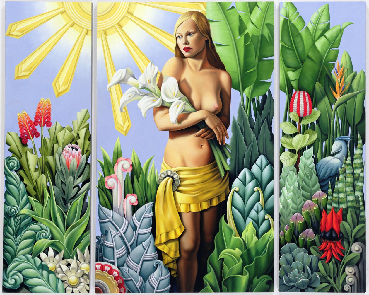 Éden (triptichon) (olaj, vászon) alkotó: Catherine Abel