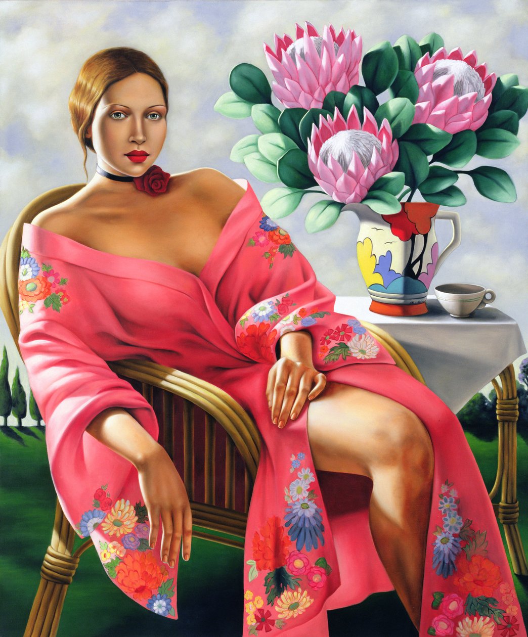 Tea, késő délután (olaj, vászon) alkotó: Catherine Abel