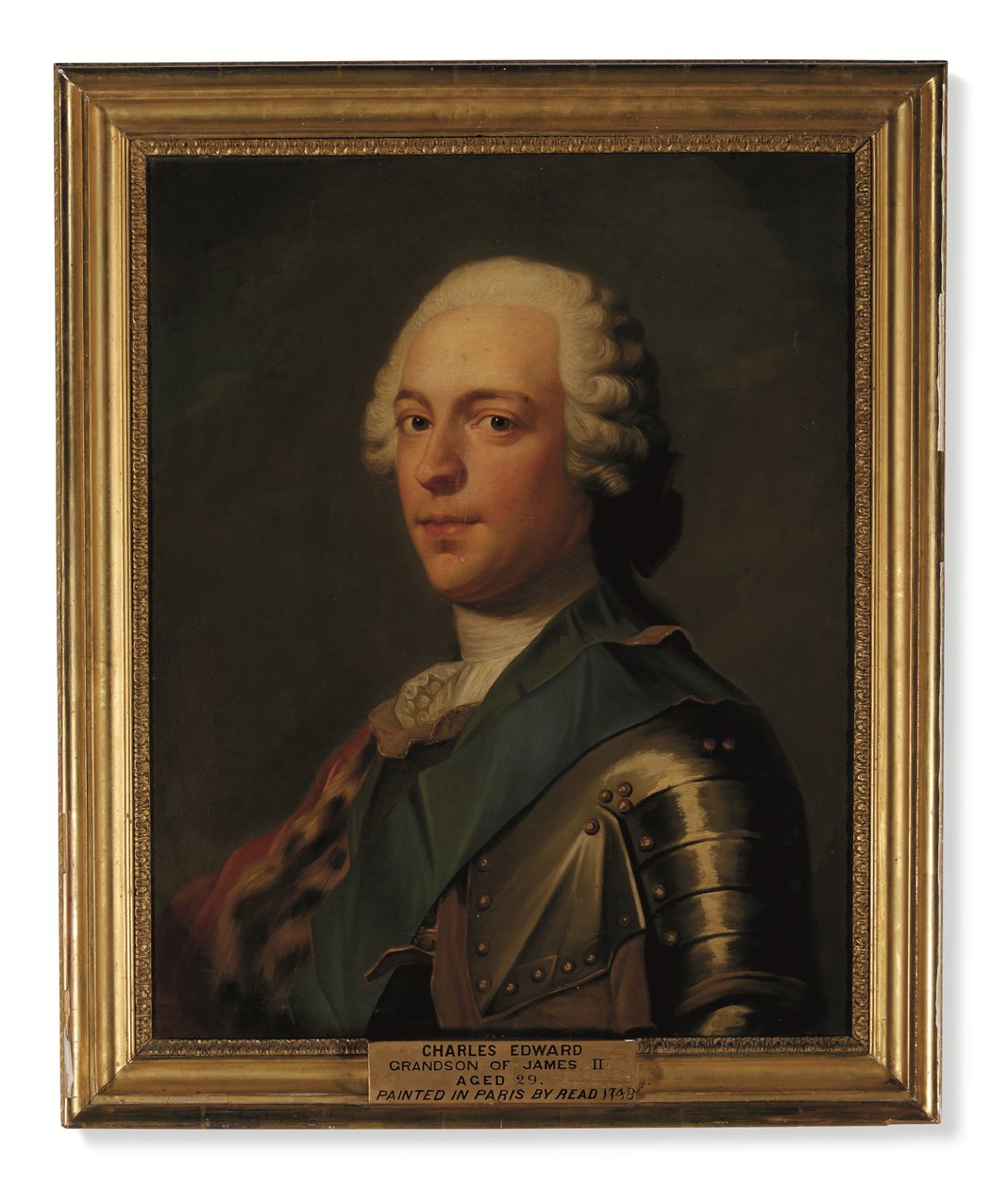 Charles Edward Stuart herceg, páncélban, a Harisnyakötő Rendjének kék pántjával (olaj, vászon) alkotó: Catherine (attr. to) Read