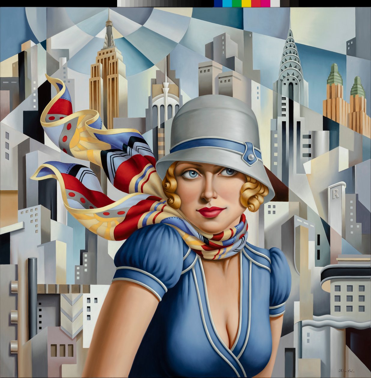 Nyár a városban, 2015 (olaj, vászon) alkotó: Catherine Abel