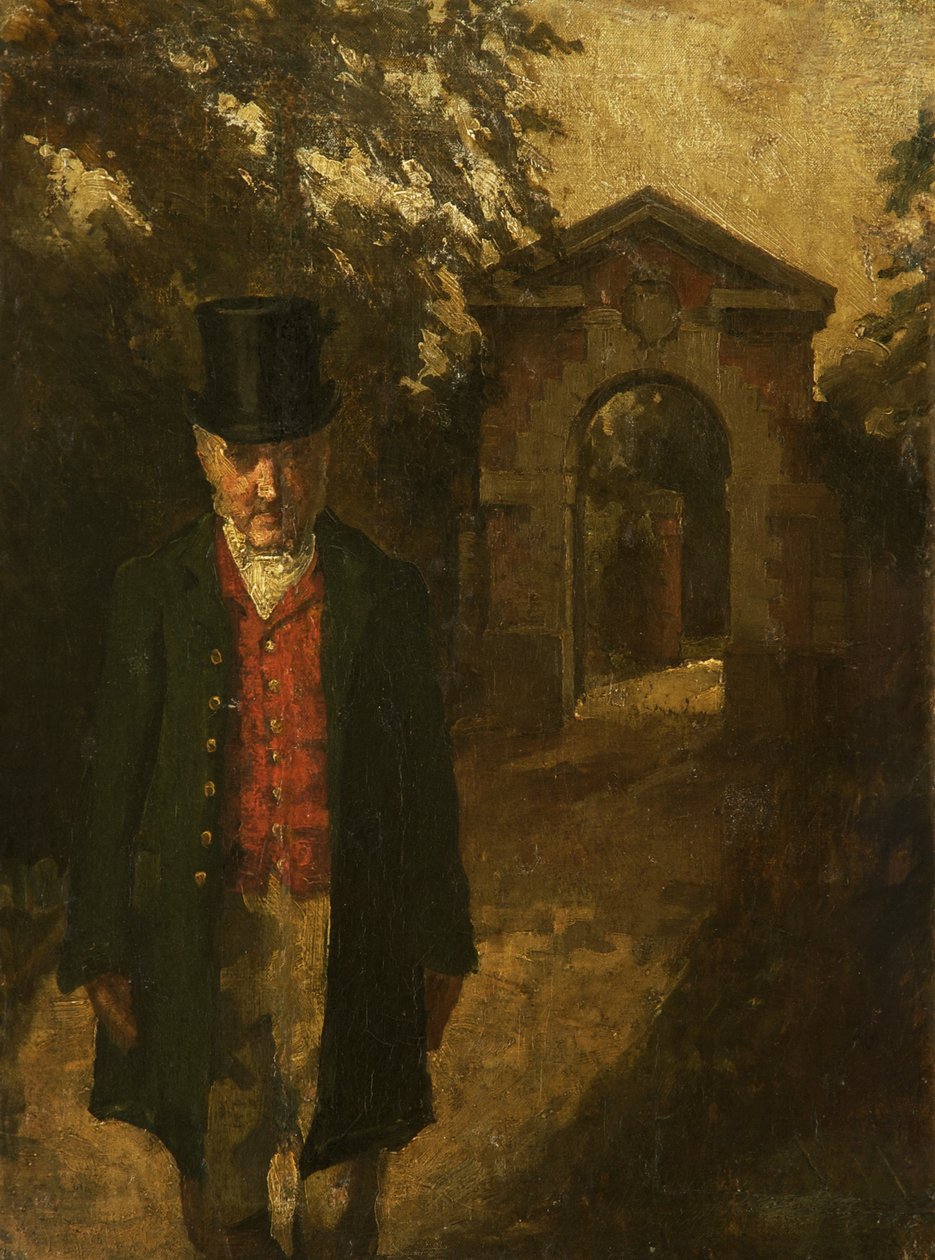 Paul, a portás a Tabley Hallban (James Hall, Porter a Tableyben 40 éve) alkotó: Catherine Barbara Southeby