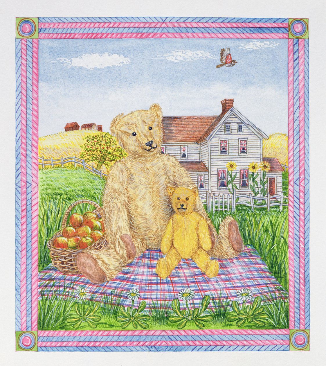 Teddy Bears Piknik (wc papíron) alkotó: Catherine Bradbury