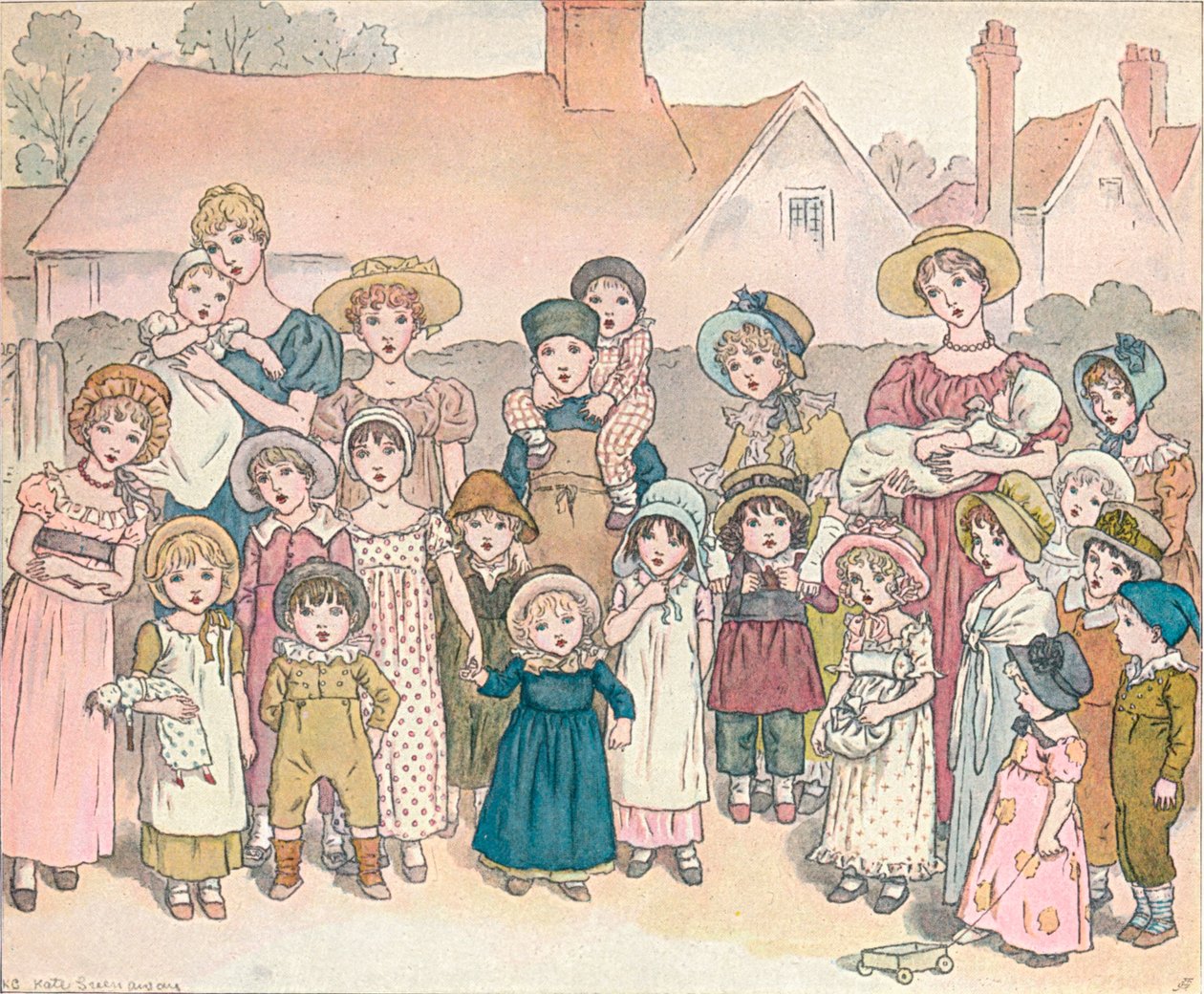 „The Street Show”, 1892, 1906. alkotó: Catherine Greenaway