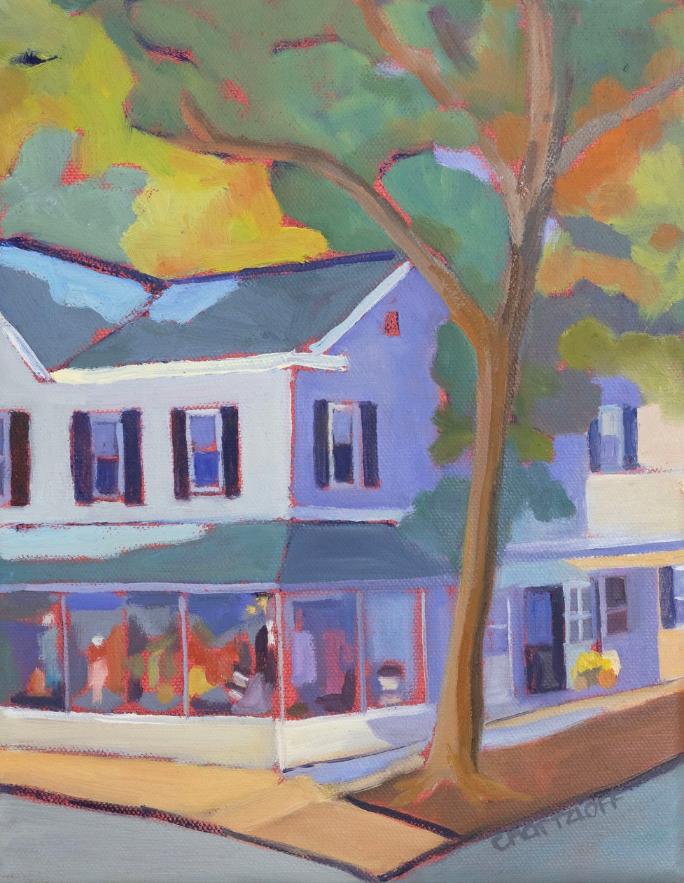 Small Town Corners, 2025 (olaj, vászon) alkotó: Catherine J Martzloff