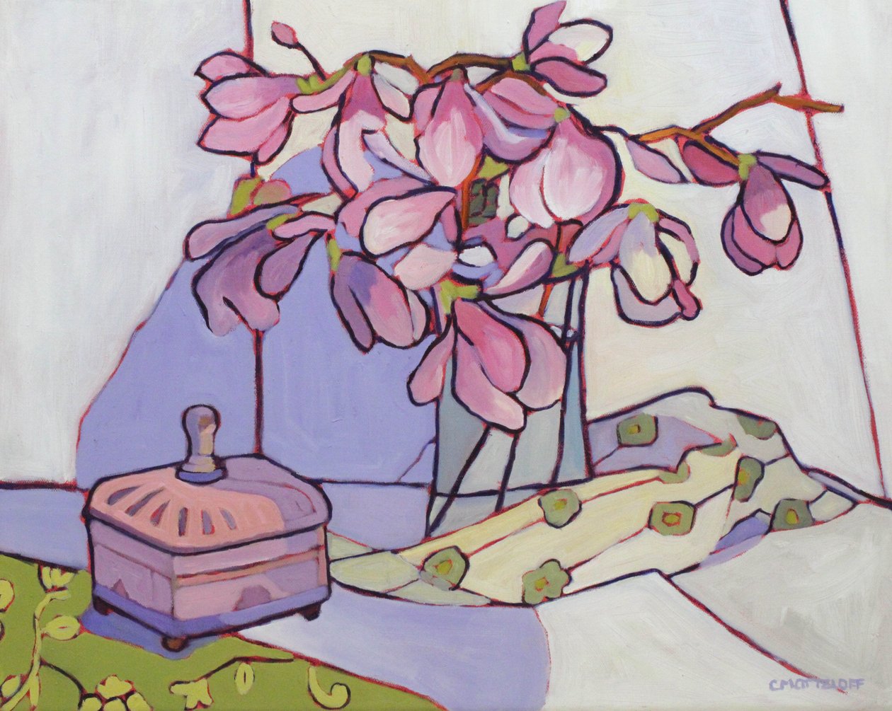 A Magnolia Box, 2023 (olaj, vászon) alkotó: Catherine J Martzloff