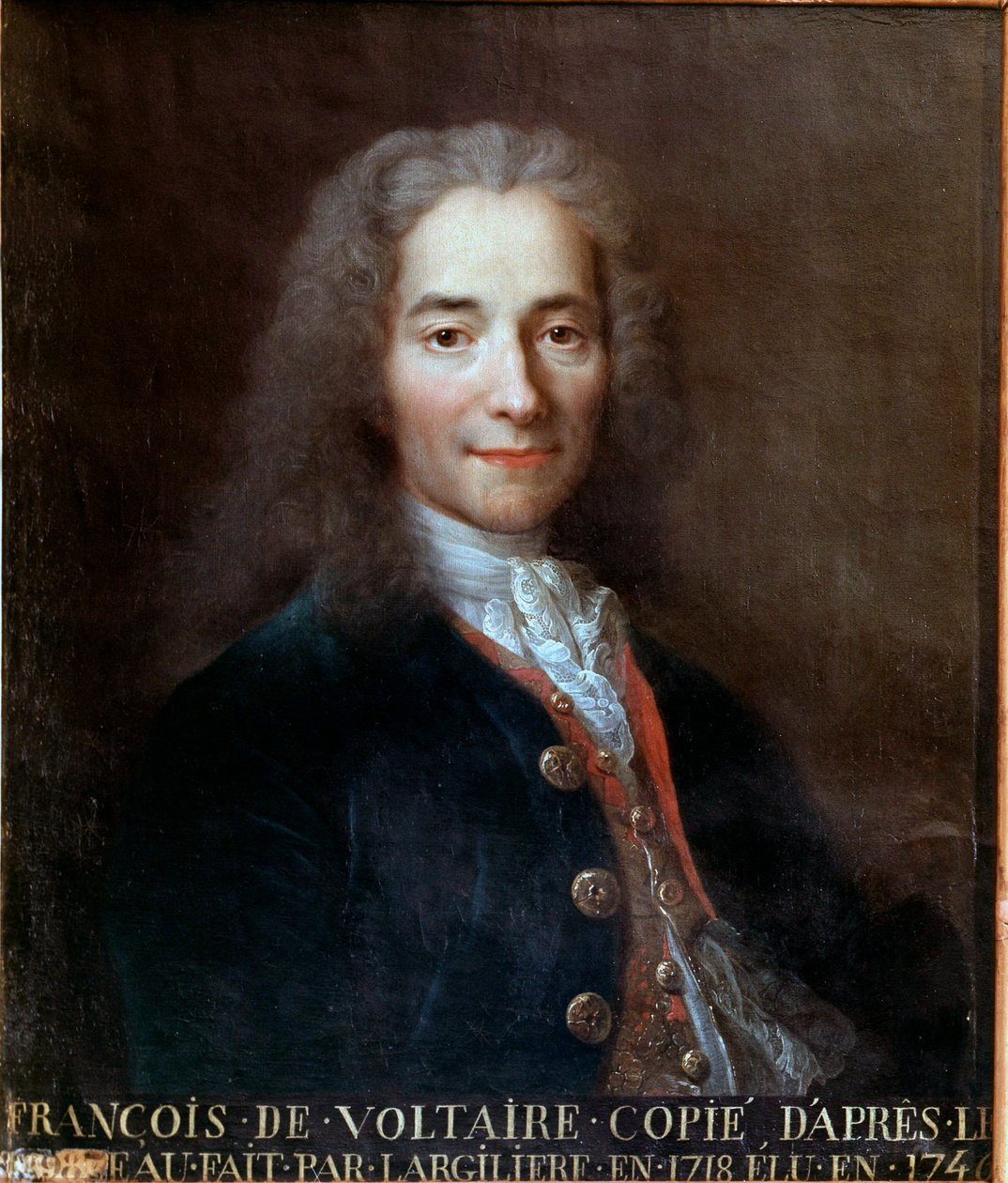 Voltaire portréja alkotó: Catherine Lusurier
