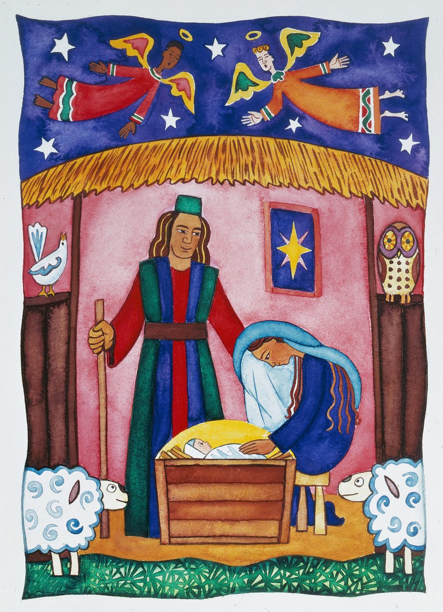 Születés angyalokkal alkotó: Cathy Baxter