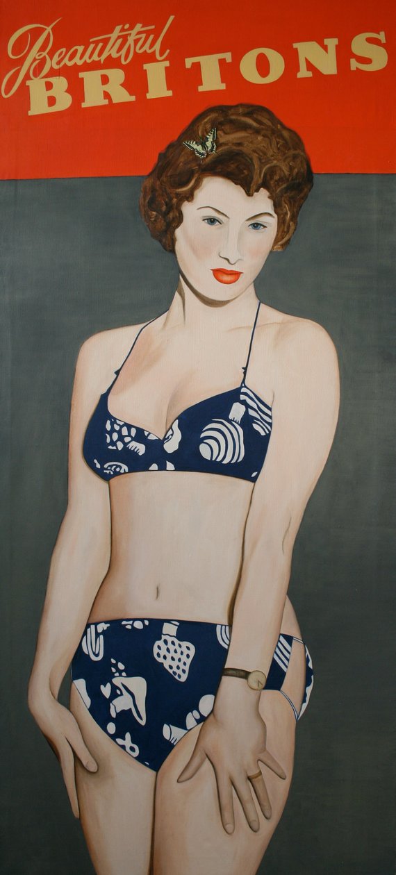 Beautiful Britons, 2007 (olaj, vászon) alkotó: Cathy Lomax
