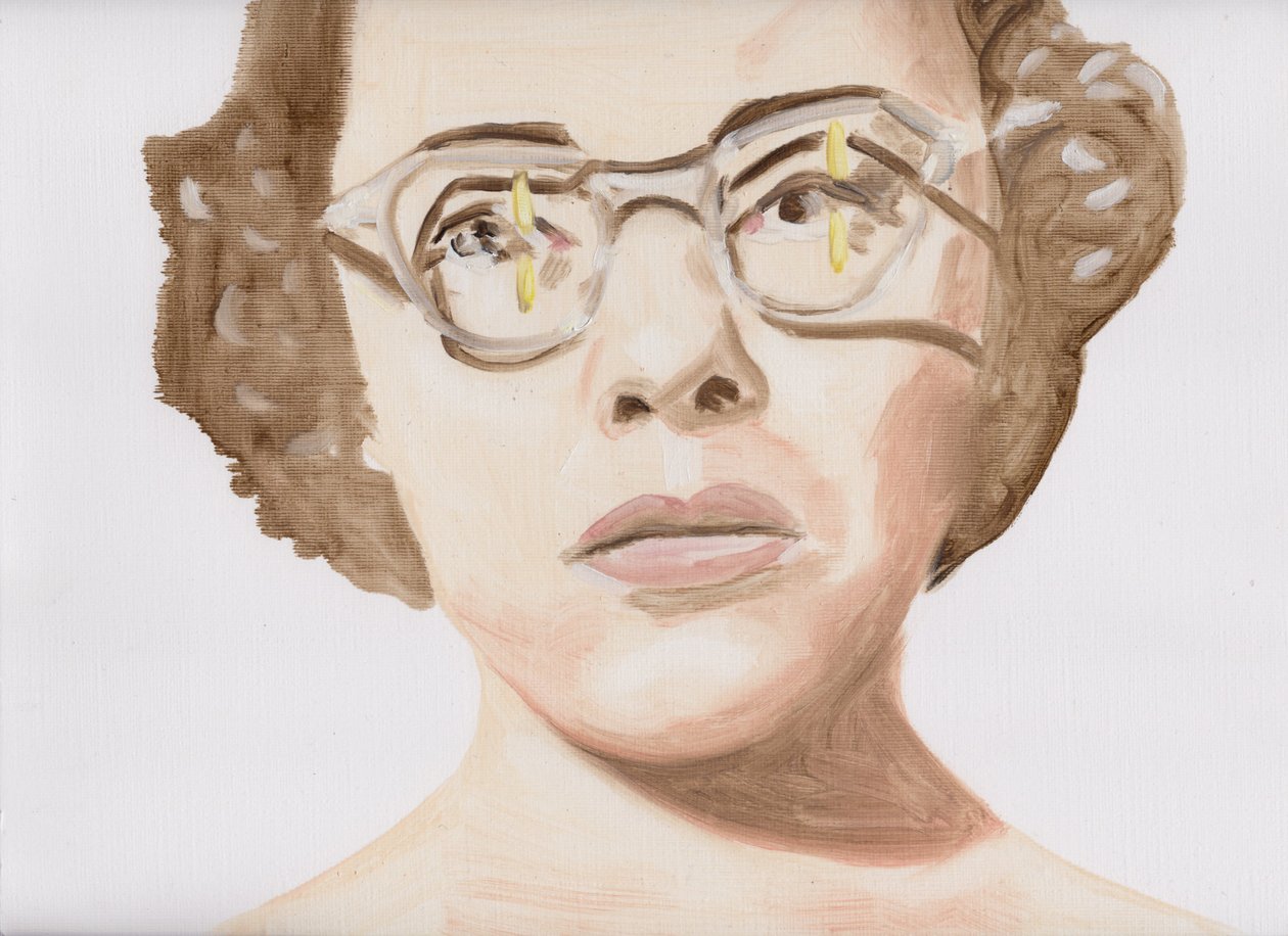 Flame Eyes, 2017 (olaj, papír) alkotó: Cathy Lomax