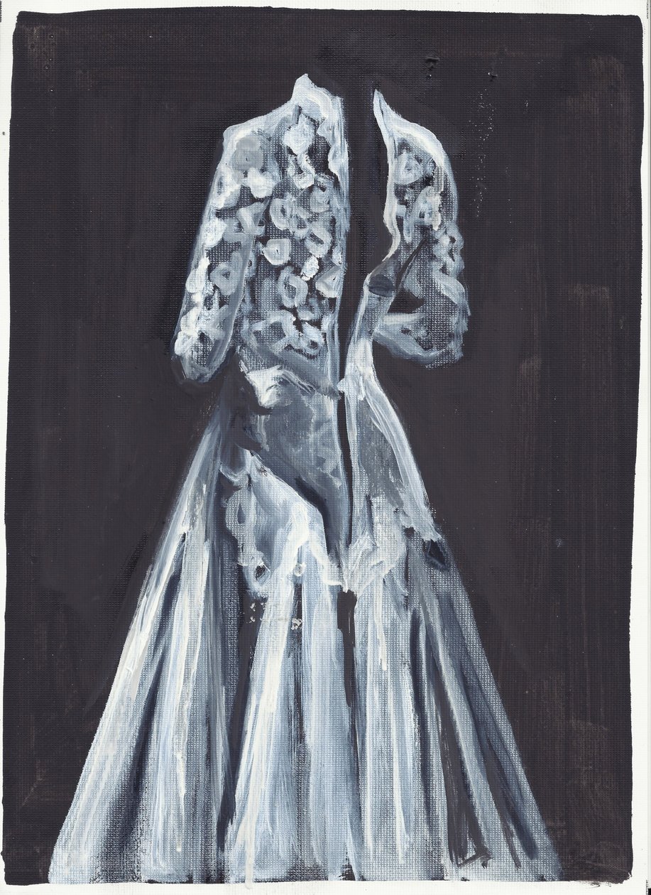 Lorelei, 2012 (olaj és akril, papír) alkotó: Cathy Lomax
