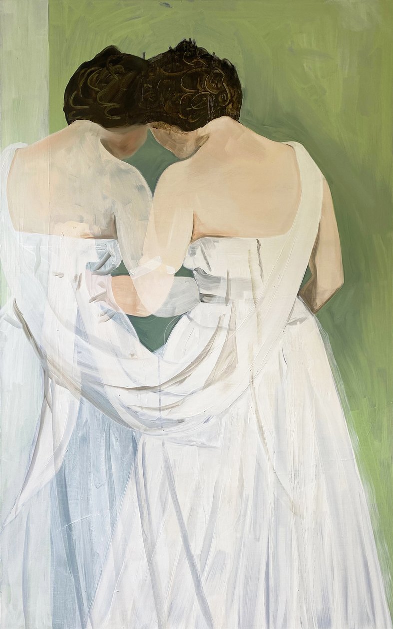 Peignoir, 2022 (olaj, vászon) alkotó: Cathy Lomax
