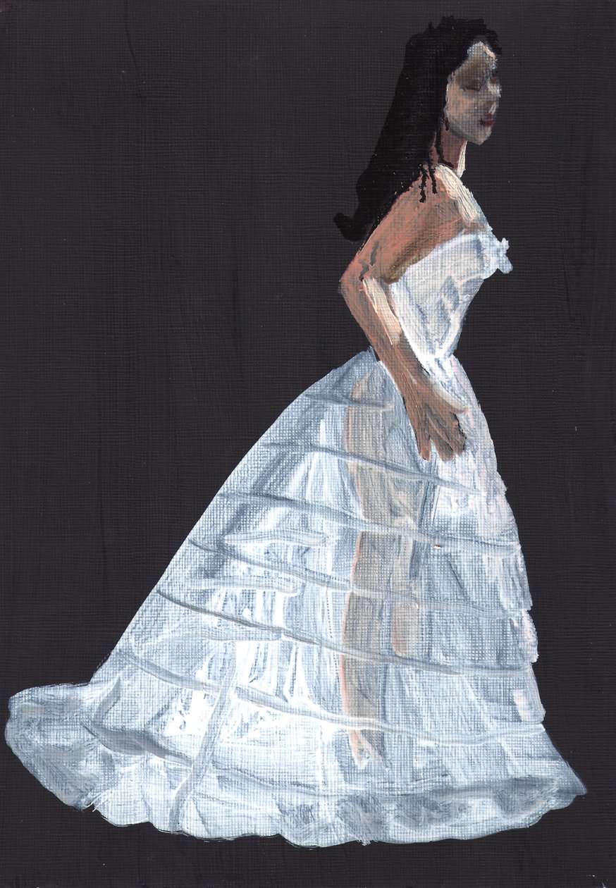 Susannah, 2011 (olaj, papír) alkotó: Cathy Lomax